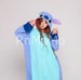 KIGURUMI Cosplay Romper Charactor animal Hooded PJS Pajamas Pyjamas Xmas gift Adult lilo  Costume sloth  outfit Sleepwear stitch 