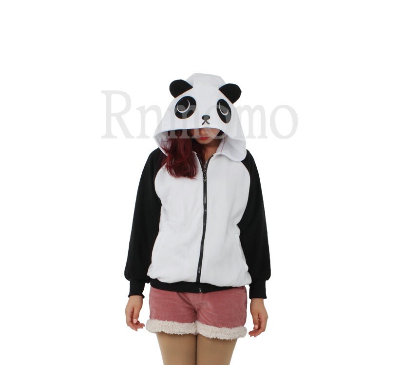 Panda hoodie KIGURUMI Cosplay Charactor animal Hooded Pajamas Pyjamas Xmas gift Adult Costume outfit hoodies