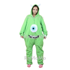 KIGURUMI Cosplay Charactor animal Hooded Night  clothes Pajamas Pyjamas Costume sloth  outfit Sleepwear   one eyed monster