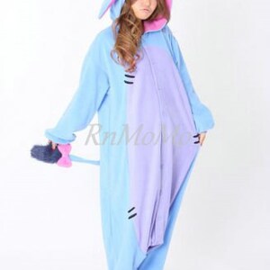 KIGURUMI Cosplay Romper Charactor animal Hooded Pyjamas Xmas gift Adult Costume sloth outfit Sleepwear eeyore donkey image 3