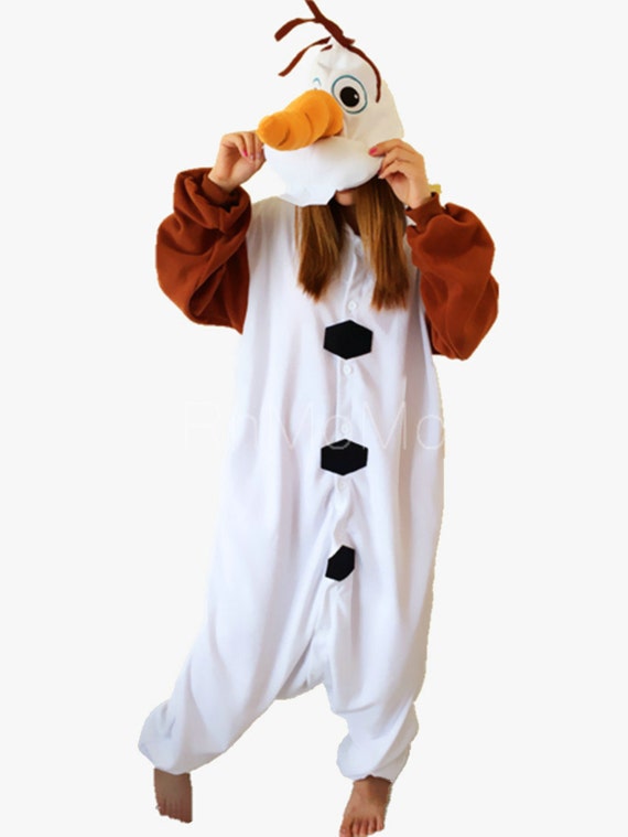 Frozen Olaf Unisex Animal Sleepsuit Kigurumi Cosplay Kostuum - Etsy België