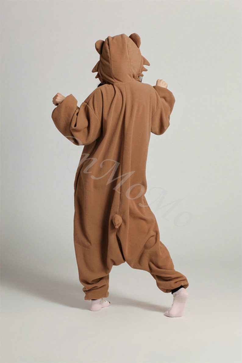 KIGURUMI Cosplay Romper Charactor animal Hooded PJS Pajamas Pyjamas Xmas gift Adult Costume sloth outfit Sleepwear pedobear image 3