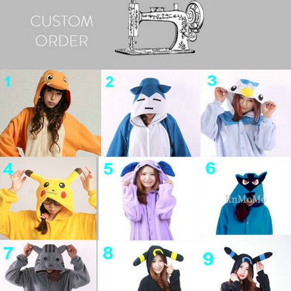 Custom Personalized KIGURUMI Cosplay Romper animal Hooded halloween Costume halloween