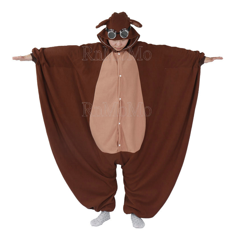 Pyjama Onesie Castor Adulte – Combinaison Pyjama Animal Mignon Castor Avec Capuche Et Queue Pour Halloween & Soirées