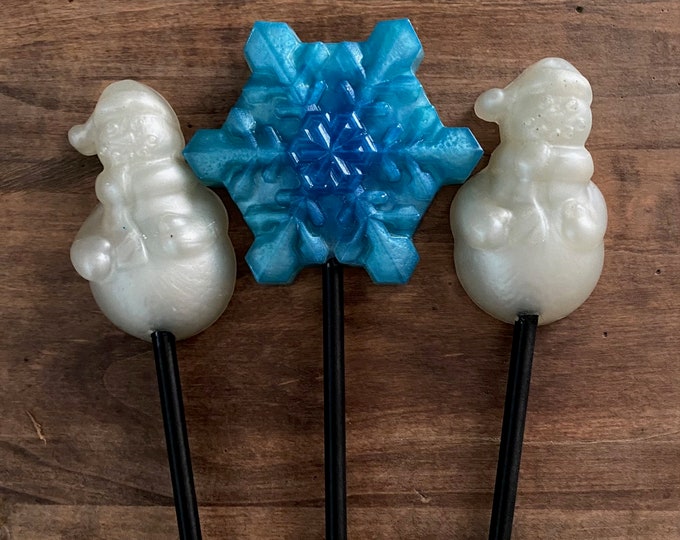 Wicked Wands - Snowman & Snowflake