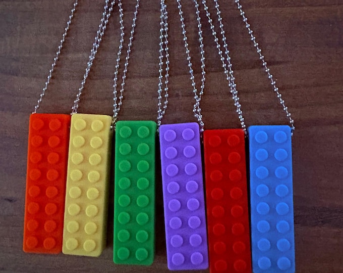 Colorful Rainbow Lego & Ball Chain Flogger