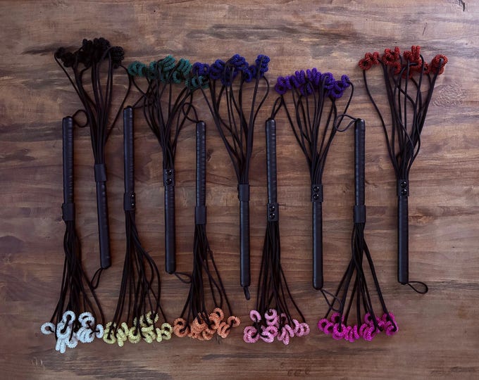 Colorful Spiky Ring Flogger