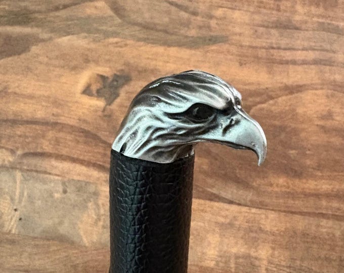 Eagle Flogger with Teal & Navy Leather Falls