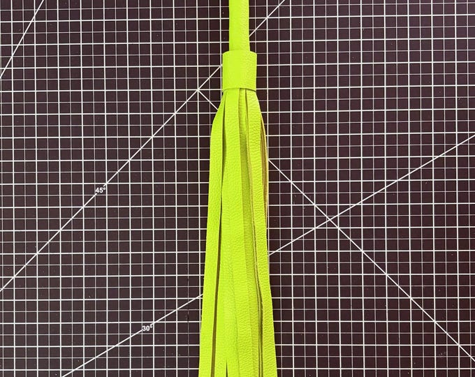 Lime Green Leather Flogger