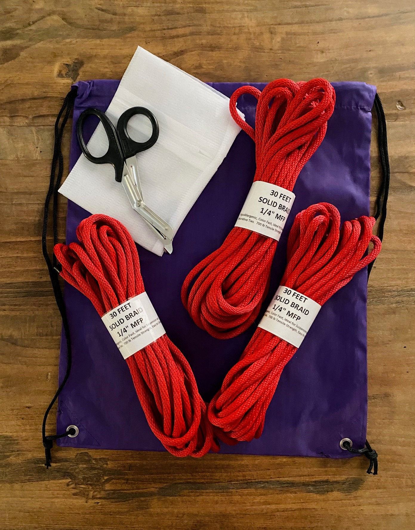 Rope Kit With 3 Hanks Of Solid Braid MFP Safety Shears Laundering Bag rope-kit-with-3-hanks-of-solid-braid-mfp-safety-shears-laundering-bag