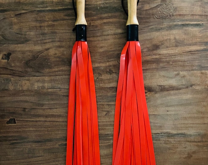 Red Silicone Flogger