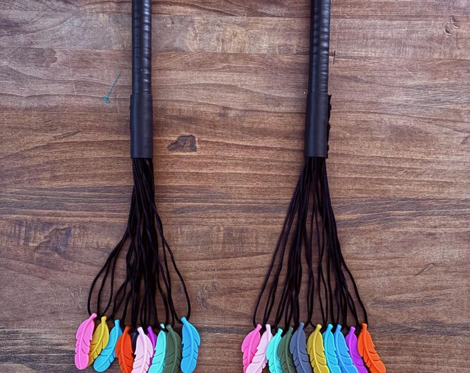 Silicone Feather Flogger