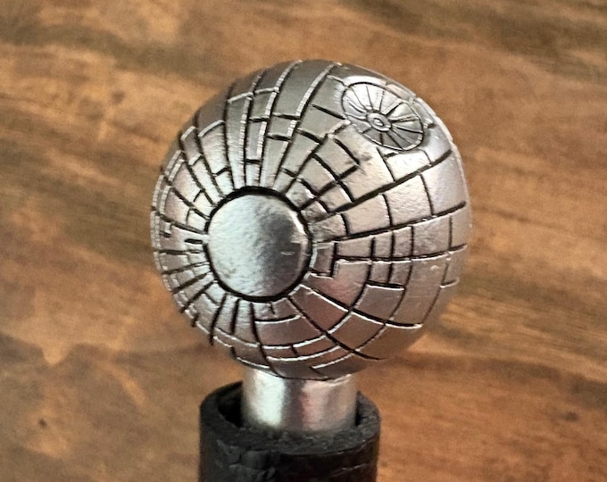 Death Star Flogger with Black Leather Falls