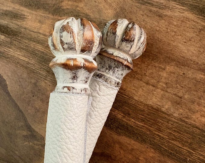 Crown Flogger with White Leather Falls