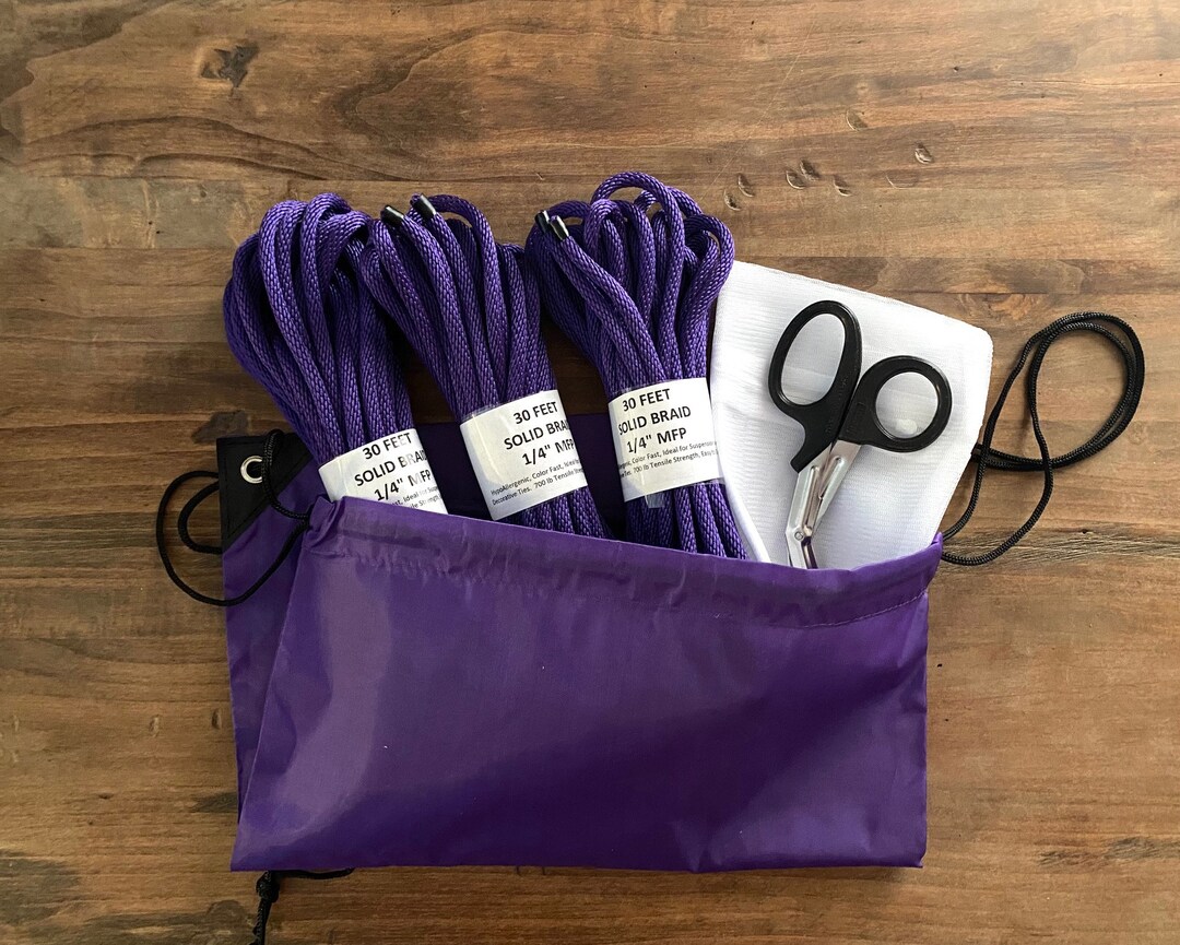 Rope Kit With 3 Hanks of Solid Braid MFP, Safety Shears, Laundering Bag