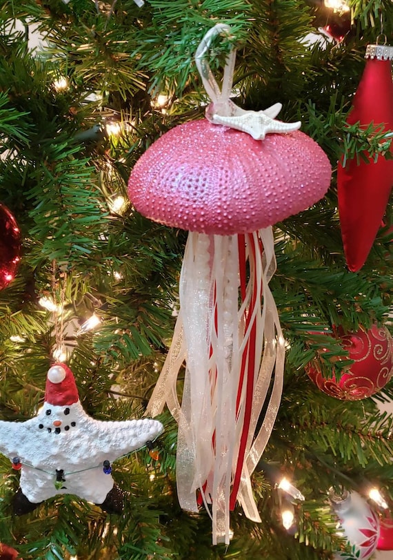 Sea Urchin Jellyfish Jellyfish Ornament Nautical Decor Christmas
