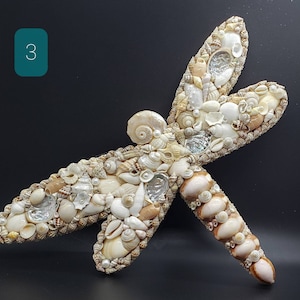 Seashell Dragonfly - Dragonfly Wall Art - Coastal Decor - Beach Decor