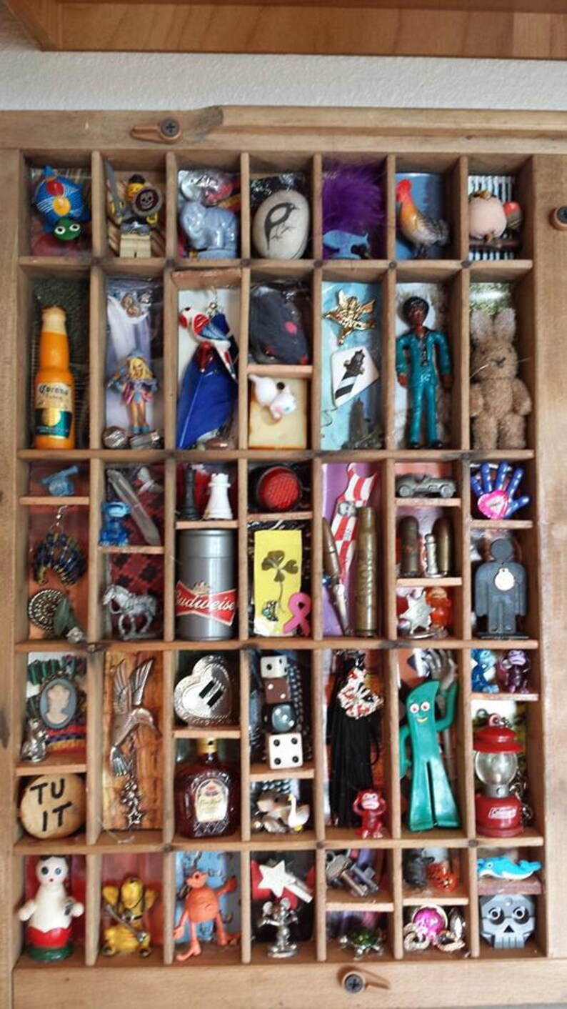 Vintage Printers Box Printers Tray Shadow Box Etsy