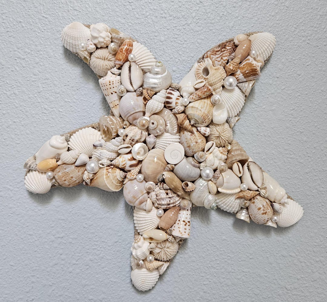 Seashell Starfish - Starfish Wall Art - Seashell Starfish - Beach Decor ...