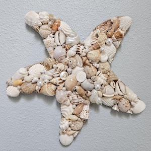 Seashell Starfish - Starfish Wall Art - Seashell Starfish - Beach Decor - Nautical Decor