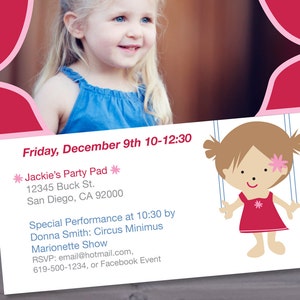 Puppet Show Birthday Invitation Printable - Etsy