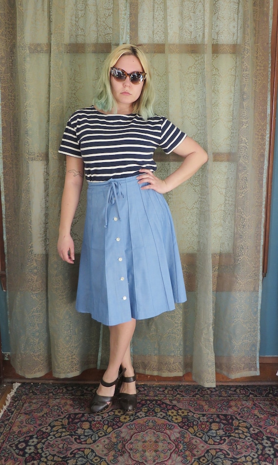60s denim skirt