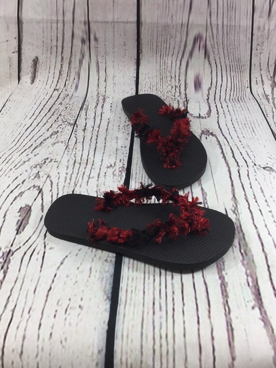 red flip flops ladies