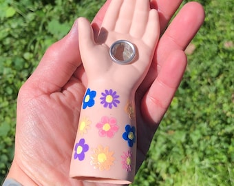 Flower Baby Arm Porcelain Smoking Pipe ceramic pottery handmade hand made tobacco accessory