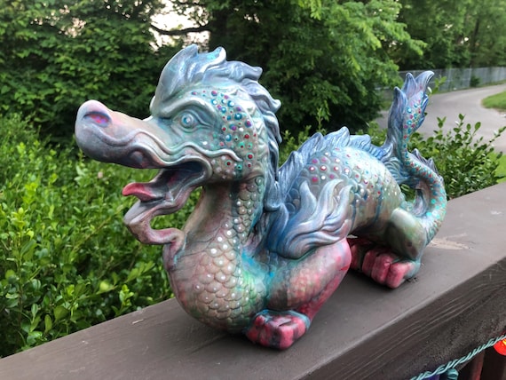 Mermaid Dragon Sculpture