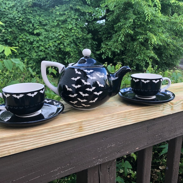 Goth Tea Set Etsy