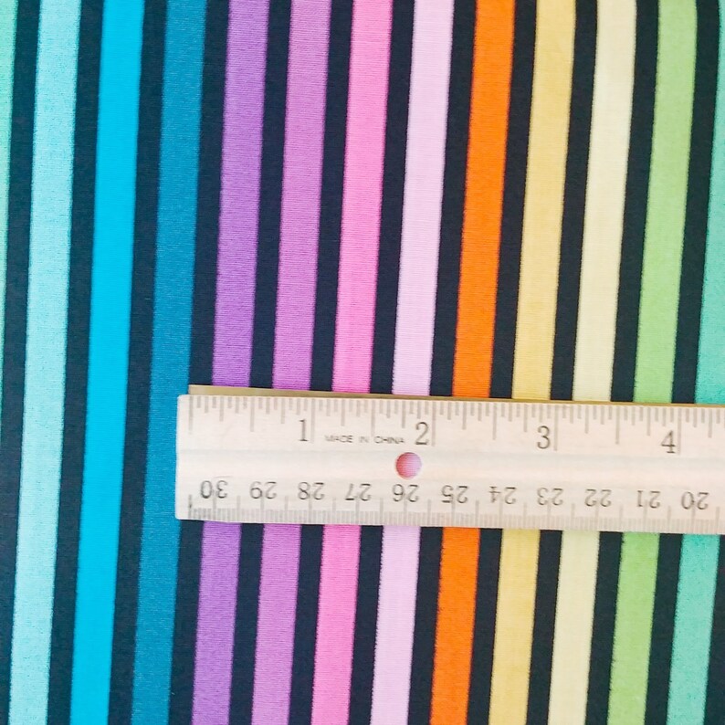 Double Fold Bias Tape 1/2'' Make Rainbow Stripe Black Bias Binding image 4