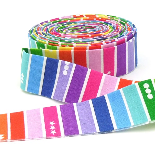 Quilt Binding Crayon Stripe Rainbow Multi - Etsy