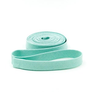 Double Fold Bias Tape 1/2'' Sweetmint Green Solid Bias Binding
