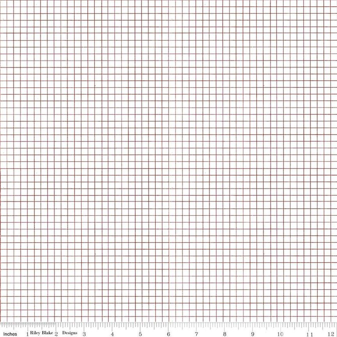 Journal Basics Graph Paper White Half Yard - Etsy