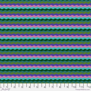 Good Gracious Castle Tops Juicy Green Blue Fabric Half Yards Anna Maria