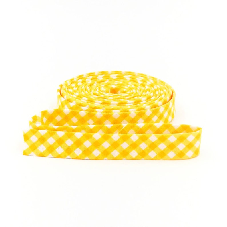1 YARD Handmade 3/8" Double Fold Bias Tape *light blue Gingham* 1 YARD Handmade 3/8" Double Fold Bias Tape *light blue Gingham*