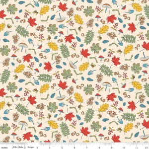 Woodland Walk Woodland Forage B Half Yard Riley Blake Designs Liberty Fabrics