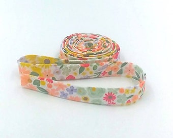 Double Fold Bias Tape 1/2'' Homemade White Bias Binding Echo Park