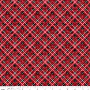 Woodsman Plaid Red/Black Riley Blake Designs Half Yard Lori Whitlock