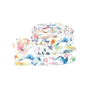 Double Fold Bias Tape 1/2&#39;&#39; Wide Liberty of London Tana Lawn Felda Yellow 3 Yards Bias Binding