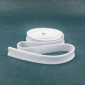 Double Fold Bias Tape 1/2&#39;&#39; Linen Blend Light Gray Bias Binding