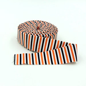 Quilt Binding Halloween 1/8&#39;&#39; Stripe Single Fold 1 1/4&quot; Binding