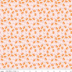 Hey Pumpkin Corn Candy Blush Pink Half Yard Riley Blake Designs