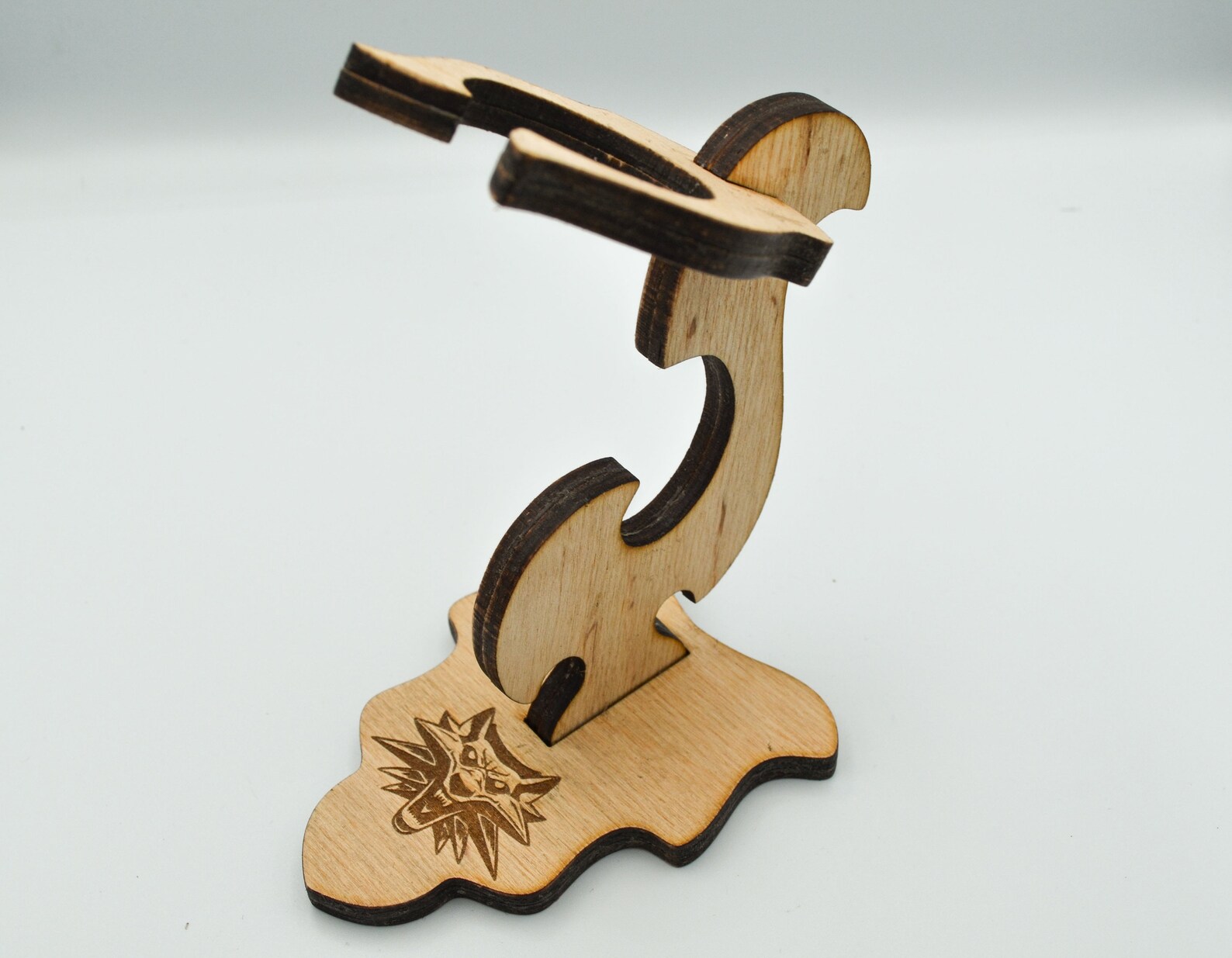 Wooden drinking horn stand holder personalized fathers day Etsy