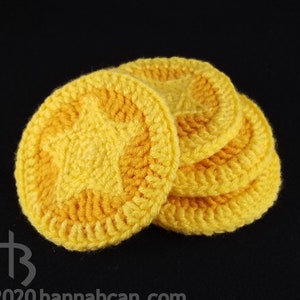 Star Coin Crochet Pattern - Instant Download