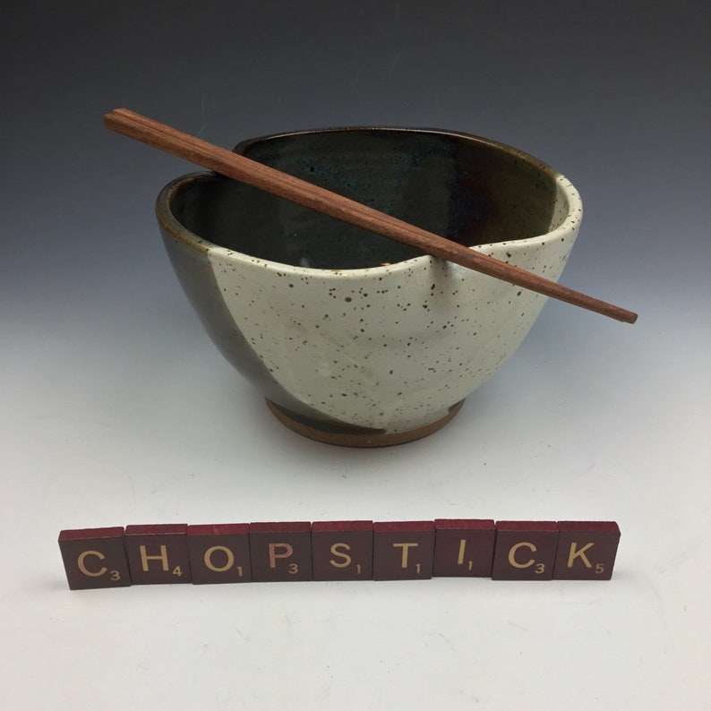 Pottery Noodle Bowl Ceramic Handmade Serving Bowl with Etsy