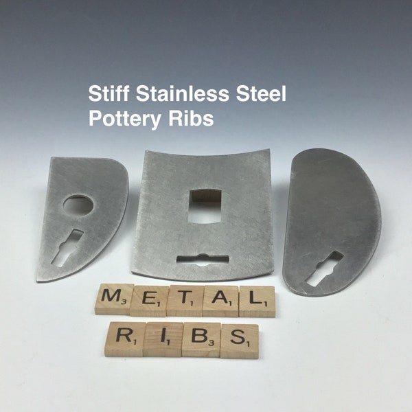 Pottery Rib Metal Ceramic Rigid Unflexible Shaping Pottery Tool Rib Free Shipping with Wing Nut Tool