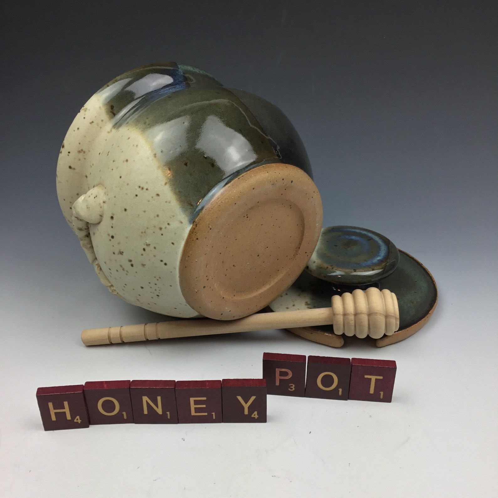 Pottery ceramic honey pot jar crock handmade honey jar with Etsy