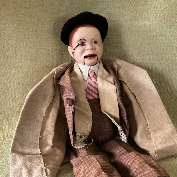 1937 Effanbee Charlie McCarthy Ventriloquist Dummy Doll