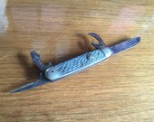 Nice Old Blue Ulster Boy Scout Knife, Vintage